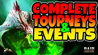 Raid Shadow Legends Tournament and Event Tips | How to complete events and tournaments in Raid