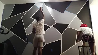 DIY Geometric Wall Paint