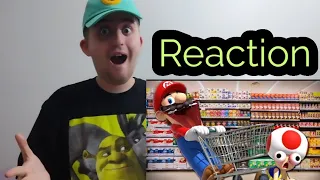 Mario goes to the Supermarket Reaction