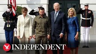 Watch again: Ukraine’s president Zelensky meets with Biden at the White House
