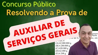 MATEMÁTICA. Questões Concursos Anteriores. Nível Fundamental. AUXILIAR SERVIÇOS GERAIS.