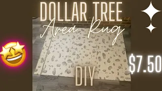 Dollar Tree Area Rug | DIY