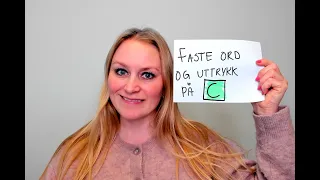 Video 812 Faste ord og uttrykk på C