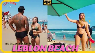 THE BEST BEACH IN THE WORLD | Brazil  Rio de Janeiro Carnival 🇧🇷 Leblon Beach Party【4K】