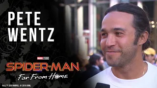 Pete Wentz wants to know what happens in Spider-Man: Far From Home LIVE from the red carpet