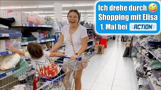 Shopping mit Elisa bei Action 🤑 Einkaufen mit Kleinkind! Neue Waschmaschine! Mama VLOG | Mamiseelen