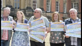 Lottery winners Peter and Diane Clegg relive their £450,000 magic moment