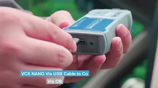 VXDIAG VCX NANO USB Connection