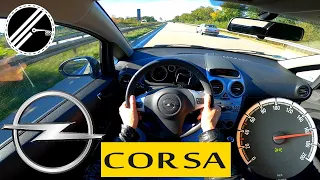 Opel Corsa D 1.4 87 PS Top Speed Drive On German Autobahn No Speed Limit POV