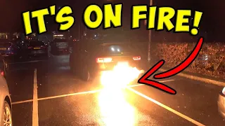 Over THREE Modified Cars Catch On FIRE! (RIP) - Car Meet GONE WRONG #41