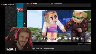 PewDiePie React to Song Sven Joergen, Jeb_ (Minecraft Song) By Party in Backyard