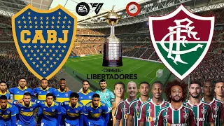 COPA LIBERTADORES FINAL BOCA JUNIORS VS FLUMINESE | EA FC 24 PS4 GAMEPLAY | AMAZING ATMOSPHERE