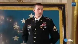 Afghanistan vet receives Medal of Honor at White House