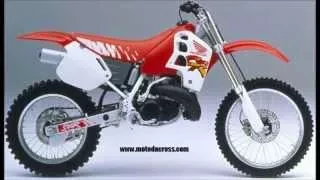 Evolution of Honda cr-500 from 1981 to 2001.