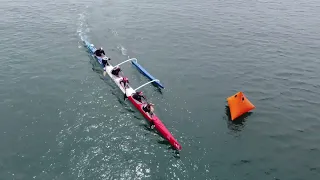 San Diego Crystal Pier 2022 Outrigger Canoe Race SDOCC Drone Coverage