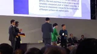 Remise de la médaille Fields à Maryam Mirzakhani