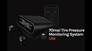 Wireless Tyre Pressure Monitoring System for all car brands from 70MAI; 5 minutes install !