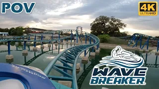 Wave Breaker POV (4K 60 FPS), SeaWorld San Antonio Intamin Jet Ski Coaster | Non-Copyright