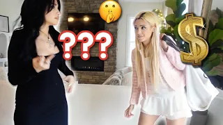 Stealing from my TWIN SISTER until she notices *prank*  (24 hour challenge)