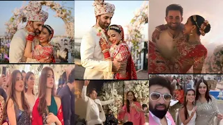 Ushna Shah with Hamza Amin wedding hilights #viralvideo #india #trendingvideos #pakistaniwedding