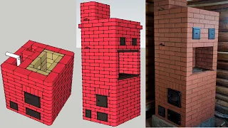 Кирпичная печь Шведка с регистром водяного отопления. Подробное описание кладки и смета печи Шведка.