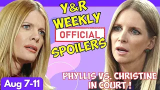 Christine vs Phyllis in Court! | Young and Restless Weekly Spoilers: August 7th-11th, 2023 #yr