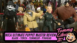 Tommy Likes It! | NECA Ultimate Puppet Master Figure Review - Blade, Torch, Tunneler, & Pinhead