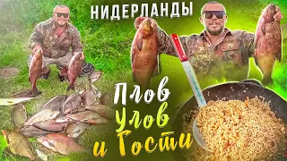 ОСТОРОЖНО! БОЛЬШОЙ УЛОВ И РАССЫПЧАТЫЙ УЗБЕКСКИЙ ПЛОВ В ПОЛЕВЫХ УСЛОВИЯХ рыбалка в Голландии 3ч