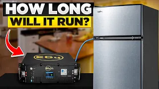 How long can a Server Rack Battery run a Fridge?