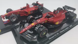 Je to tu! Legendární Ferrari F1 1:24 DeAgostini - F1-75 Leclerc 2022 + F1-2000 Schumacher 2000 recka