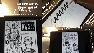 GOOJODOQ 13TH GEN (GD13) | apple pencil alternative, drawings i did with this pen + sketch with me