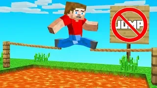 You JUMP You LOSE Challenge! (Minecraft)