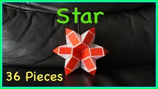 Rubik’s Twist 36 or Snake Puzzle 36 Tutorial: How To Make A Star or Flower Shape Step by Step