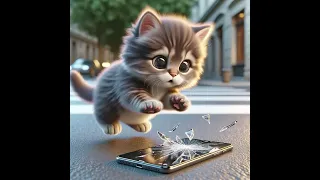 Cats can’t live without phone🥰🥰🥰喵喵狂盯手機》 #ai #chatgpt #cat #catlover #cute #sad #ai繪畫 #貓 #kitten