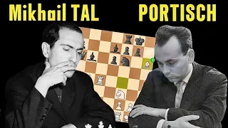 Mikhail Tal vs. Lajos Portisch , 1965 | Captivating Round : 4