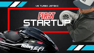 First Startup Of The V8 Turbo Jetski!