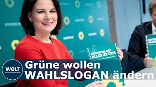 "DEUTSCHLAND" SOLL WEG: Die Grünen diskutieren über Änderung des Wahlprogramm-Slogans I WELT News