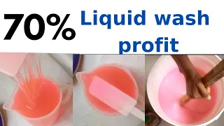 How to make 70% profit from liquid soap #liquiddetergent #liquidsoap #jophiadiy