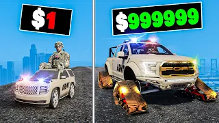 $1 to $1,000,000 Army Truck in GTA 5