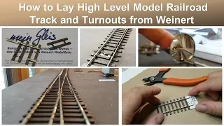 B.B.M.1930s  How to Lay High Level Model Railroad Track and Turnouts  (Weinert "Mein Gleis")