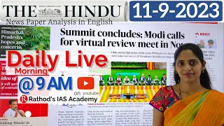 11-9-2023 | The Hindu Newspaper Analysis in English | #upsc #IAS #currentaffairs #editorialanalysis