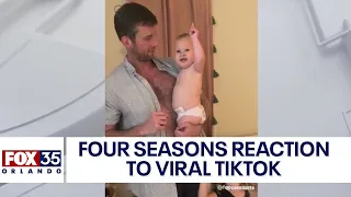 Four Seasons Orlando reacts to viral TikTok of very excited baby