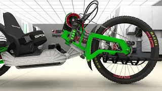 QUANTUM - tilting full suspension off-road handcycle