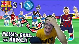 442oons Lionel Messi's Goal vs Napoli Reaction | Champions League Parody Goals Highlights reaction