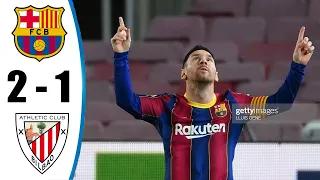 Barcelona vs Athletic Bilbao 2-1 All Goals & Highlights 31/01/2021 HD