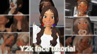Y2k girl face tutorial |Laysha zepeto