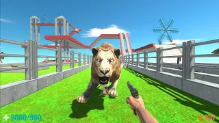 FPS Avatar with all weapons to save his Prisoner's Wife - Animal Revolt Battle Simulator