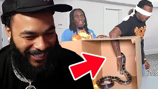 ClarenceNyc Reacts To Kai Cenat & Offset What's In The Box Challenge!