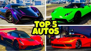 GTA 5: TOP 5 SCHNELLSTE AUTOS in GTA ONLINE