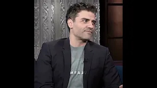 Oscar Isaac being a daddy